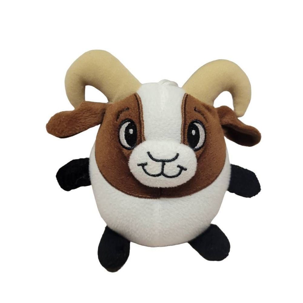 Fiesta Billy Goat Plush Stuffed Animal Toy Brown White Black Horns Small Mini 6"